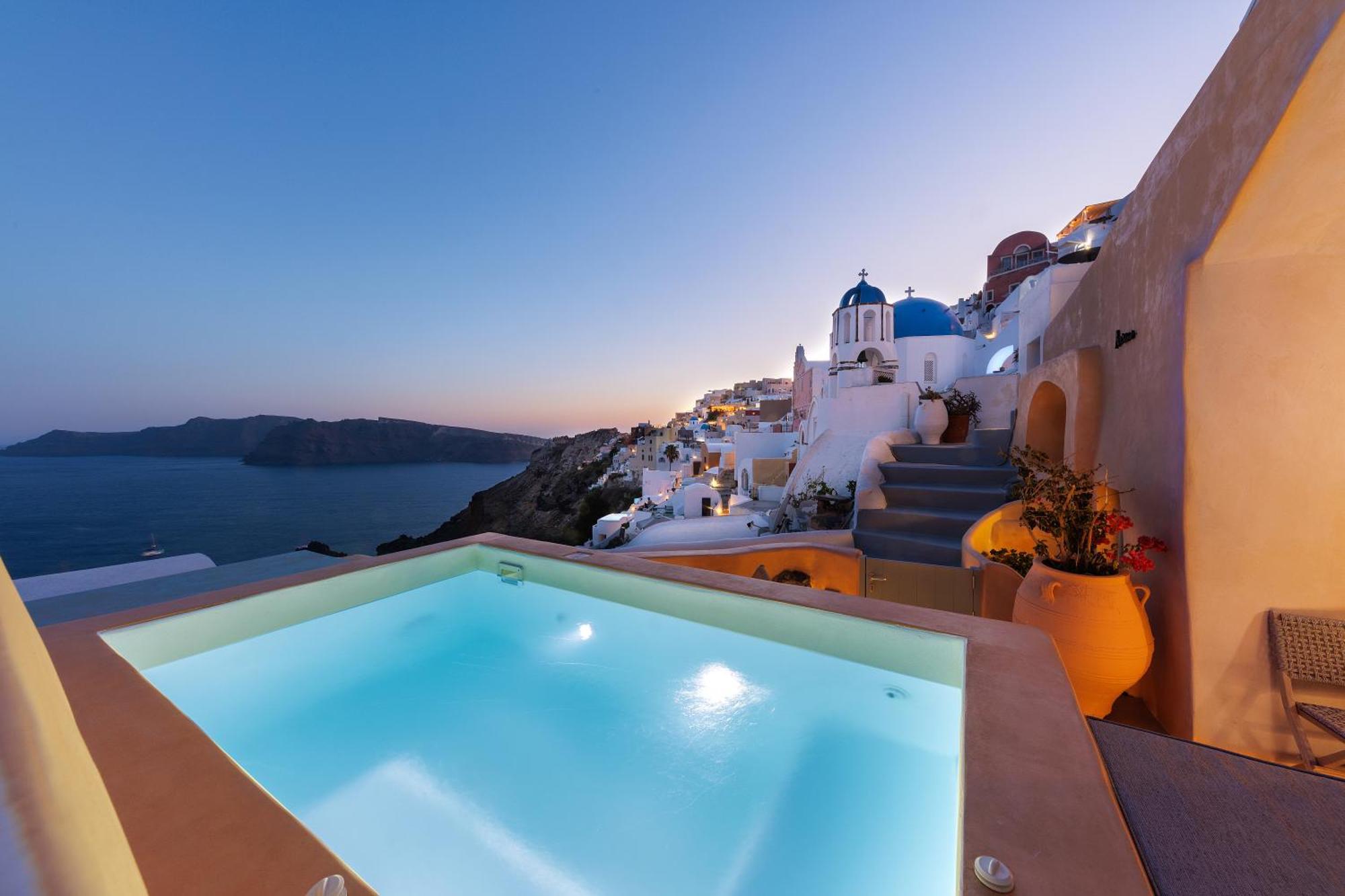 Annouso Villa With Hot Tub By Caldera Houses Oia  Ngoại thất bức ảnh